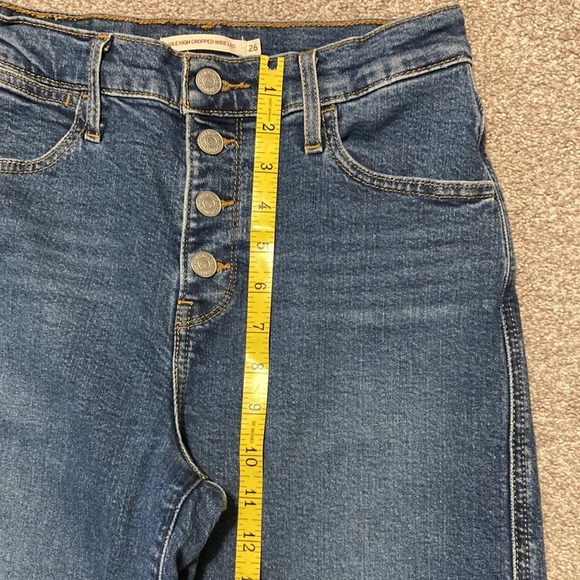 Levi’s Mile High Cropped Wide Leg jeans 26 - Picture 8 of 16
